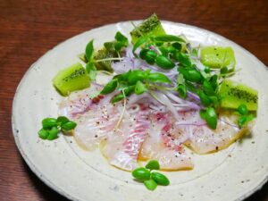 鯛のカルパッチョ