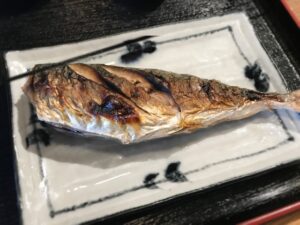 鯵の塩焼き