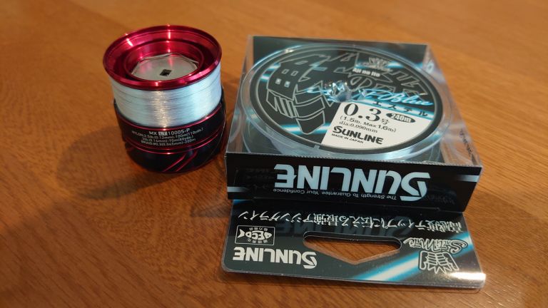 18月下美人 MX LT1000S-P サンライン 鯵の糸 エステル NightBlue