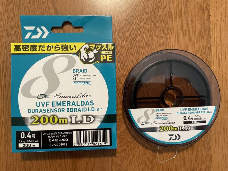 ダイワ UVF エメラルダスデュラ センサー×8 LD +Si2 0.4号 200m