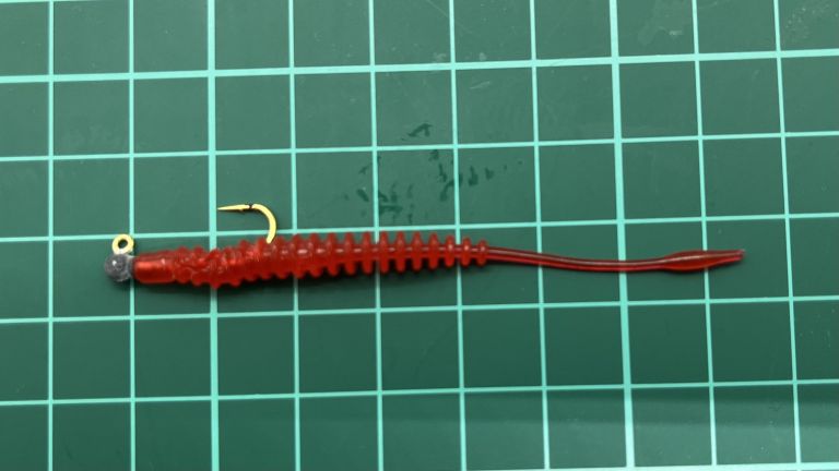 月下美人 アジングビームバチコンカスタム 3インチ 赤タン