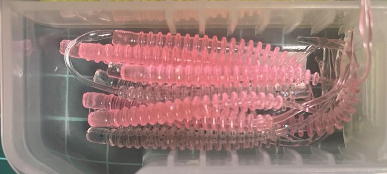 ダイワ 月下美人 アジングビームバチコンカスタム 3インチ ケイムラMAXピンク/シェルピンク