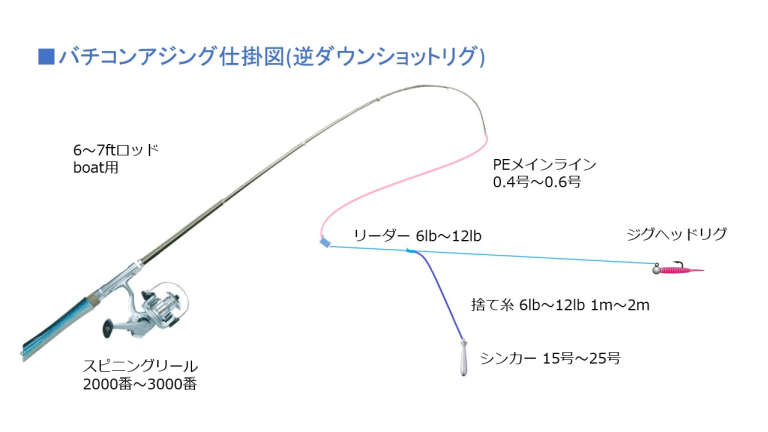 バチコンアジング仕掛図(逆ダン)